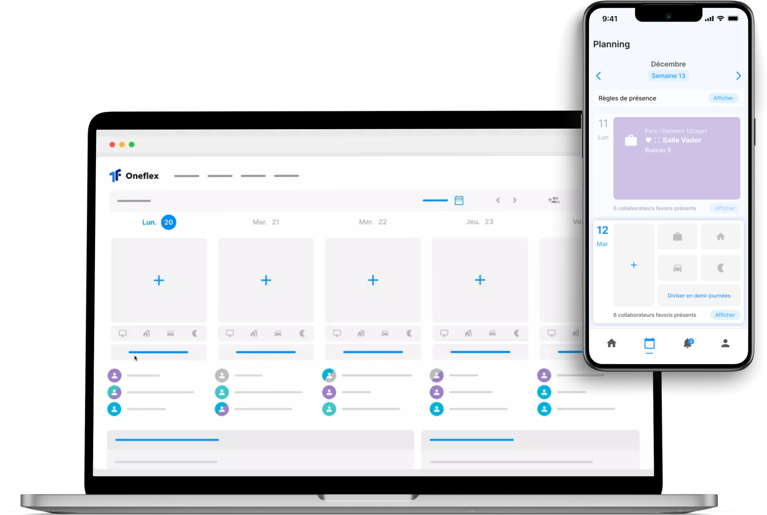 Illustration de la plateforme Oneflex